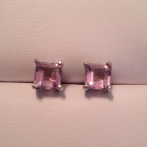 SOLD/TRADED - Sterling silver & amethyst studs