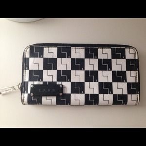 L.A.M.B black & white checkered