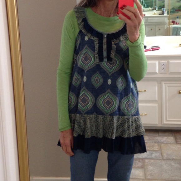 Navy/grey Tunic - Picture 3 of 3