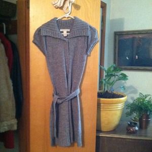 Grey sweater dress