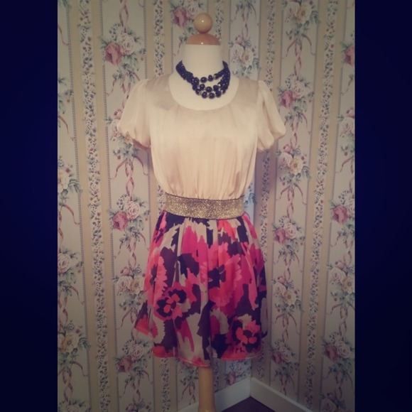 TRADED Silk Floral Dress