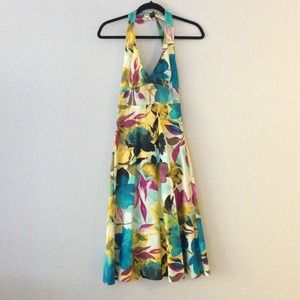 Zara basic halter dress