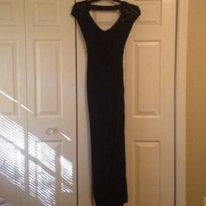 Stella and Jamie jersey beaded detail long dress