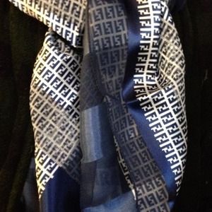 Authentic 100% Silk Fendi Scarf