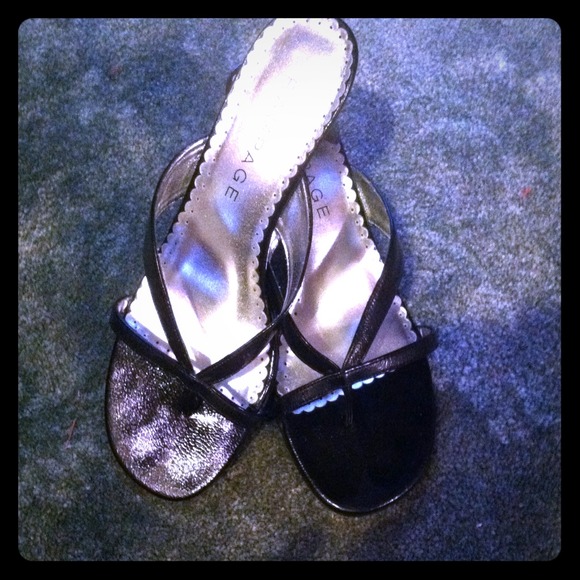 Size 8.5 black Rampage heels