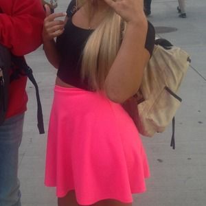 Pink skater skirt