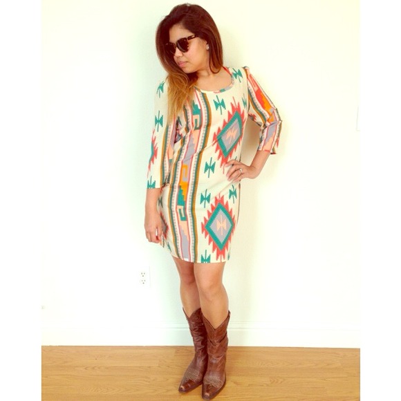 Dresses & Skirts - Tribal Shift Dress