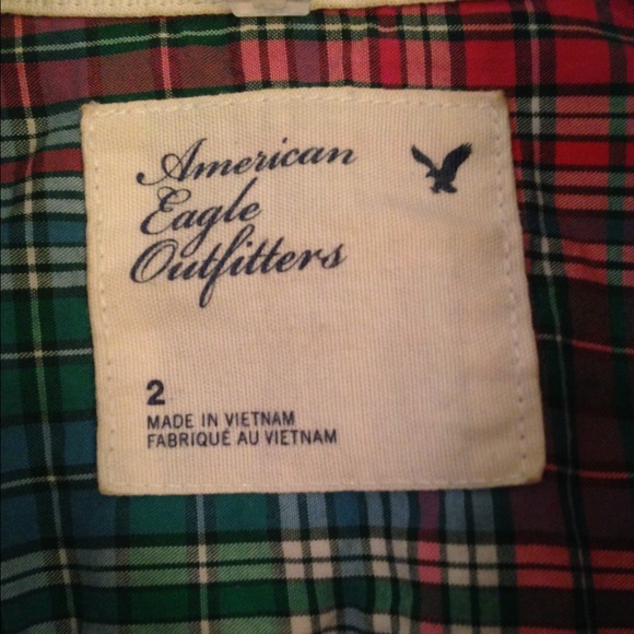 Multicolored plaid button down - Picture 2 of 2