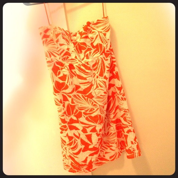 A.E. Strapless crinkle sun dress