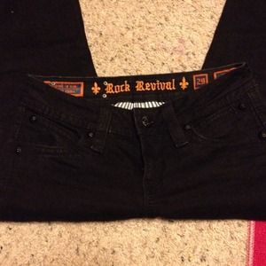 Black rock revival skinny jean