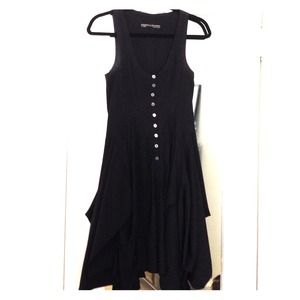All saints black dress with pick up skirt