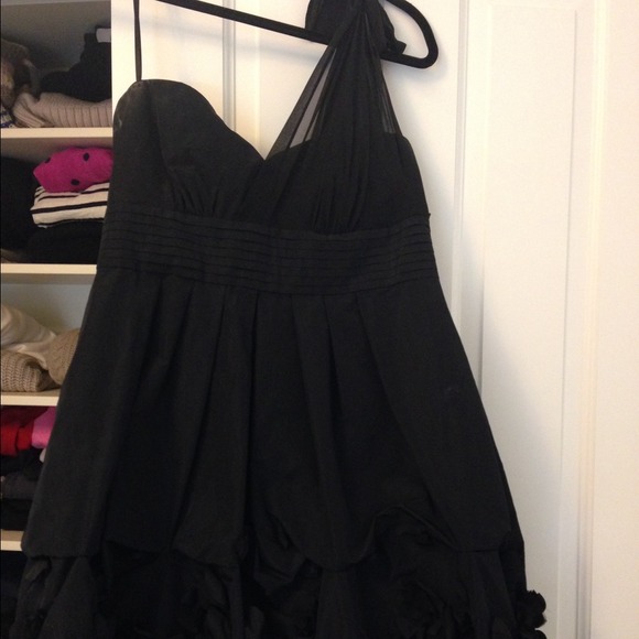 BCBG black cocktail dress.