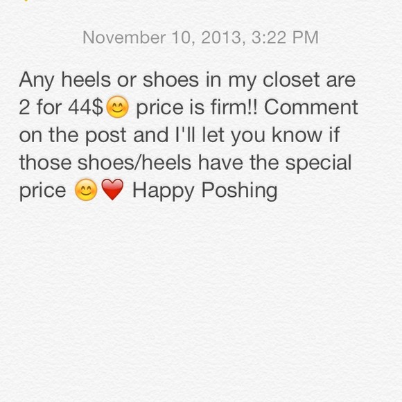 Special price on selective heels and shoes 💛💙💜