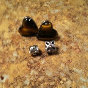 Sterling heart earrings and pandora charms jacobs3