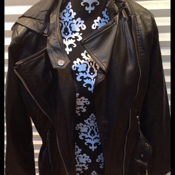 Faux Leather Jacket - Picture 2 of 4
