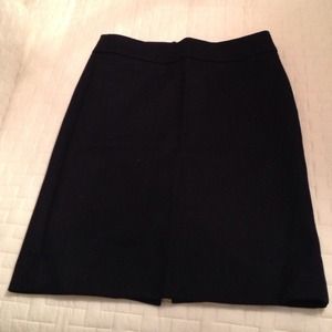 J Crew Black Wool Skirt