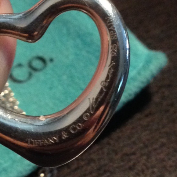 Authentic Tiffany Elsa Peretti® Open Heart Pendant - Picture 2 of 4