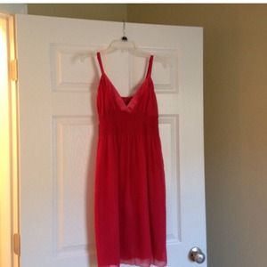 Bright Coral/Red Cocktail Dress