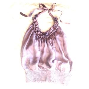 Bebe silk halter top