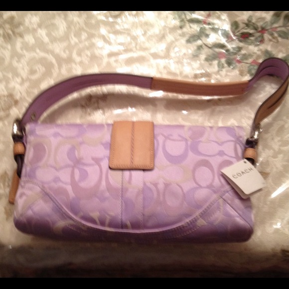 NWT - Authentic Coach Lilac Color Bag Ltd Addition - Picture 2 of 5