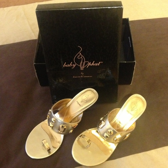 Gold Baby Phat Heels