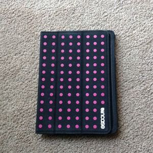 iPad mini cover. Black x Pink dot