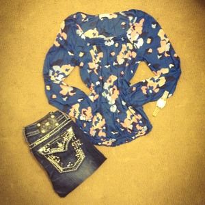 🚫SOLD🚫🎀3/4 SLEEVE BLOUSE🎀