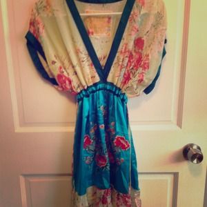 Silk patterned dress