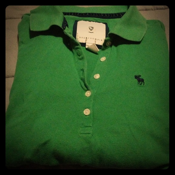 Green button up shirt