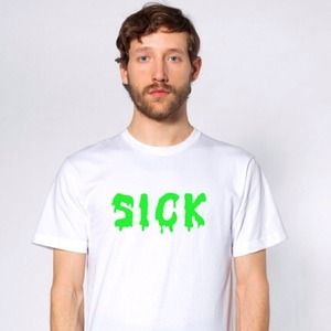 SLIME White Unisexy Short-Sleeve T-Shirt