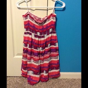 ❌SOLD❌Forever 21 - Pink Tribal Print Dress