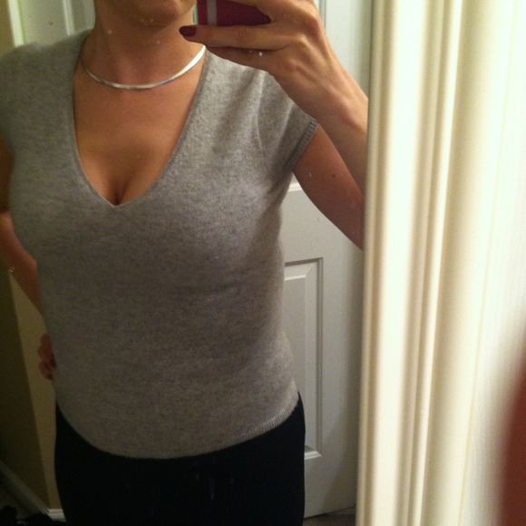 Express Cashmere V Neck Sweater