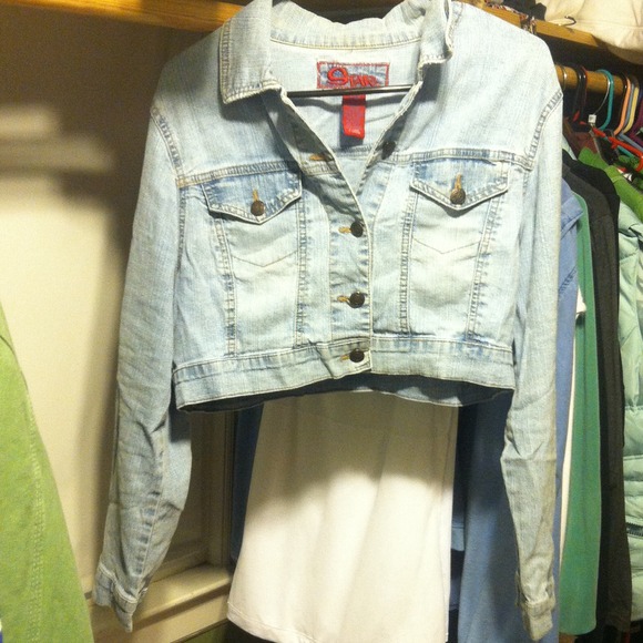 star Jackets & Blazers - Denim crop jacket