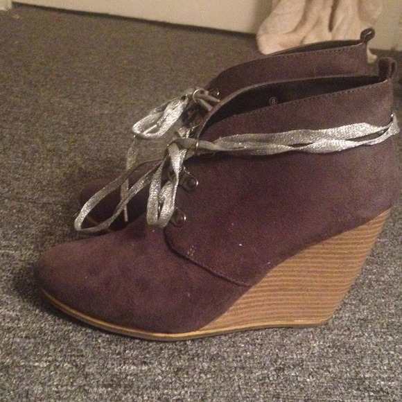 Gray booties