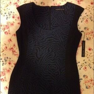 **SOLD** Ivanka Trump Navy/Black Shift Dress