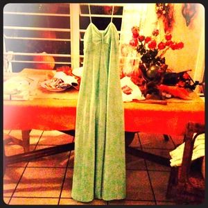 vintage green party dress