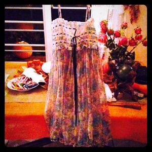 chiffon floral dress or skirt