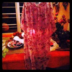 uneven floral skirt charlotte russe
