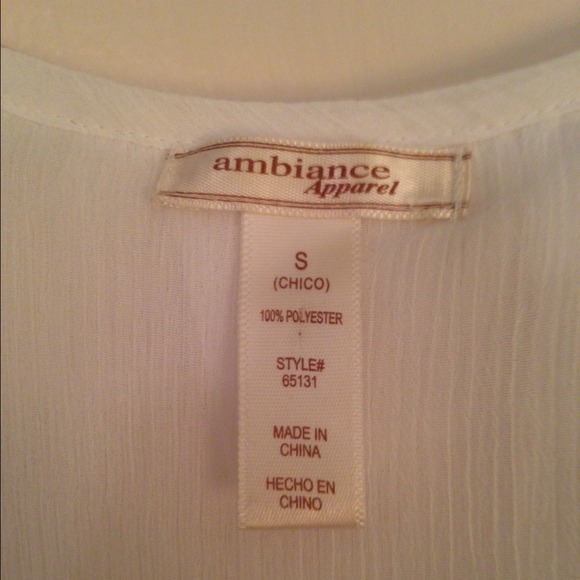 Shear white blouse - Picture 2 of 2