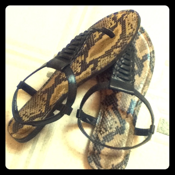 SOLD*******Snake print sandals