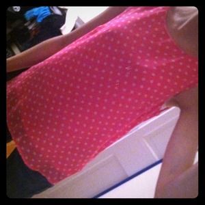 Forever 21 Small pink polka dot top