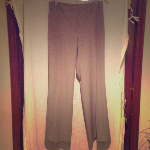 Ann Taylor khaki trouser dress pants.