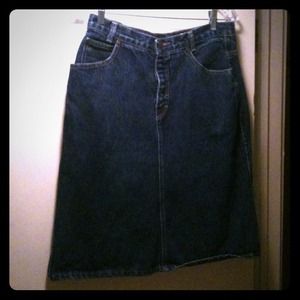 True Vintage Calvin Klein high waisted jean skirt