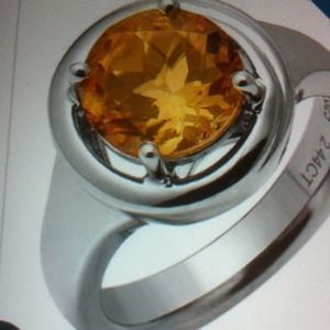925 sterling silver Citrine ring