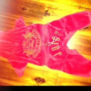 RED juicy  jump suit small/ no trades