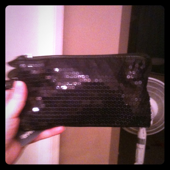 HOLD*****Black Sequin clutch