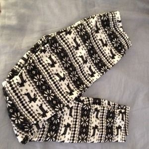 Fair isle leggings