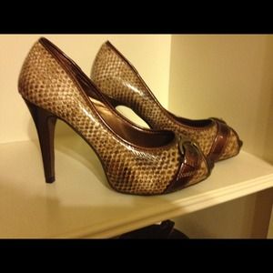 Animal print heels