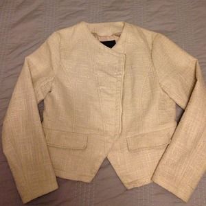 NWOT Gold hued moto blazer
