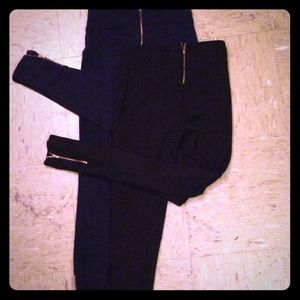 navy and black forever 21 leggings sz xs